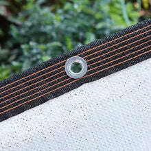 HQQMNY Awning Sun Net with Eyelets 90% Shading Rate Shade Net Garden Umbrella Privacy Screen for Garden Plants Greenhouse(White,13m x 16m)