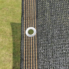 HQQMNY Awning Shade Net, Sun Net with Eyelets, 90% Shading Rate, Shade Net, Garden Umbrella, Privacy Screen for Garden, Plants, Greenhouse (Black,5m x 17m)