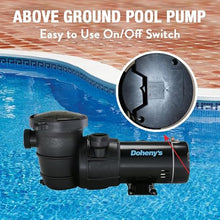 Doheny's Above Ground Pool Pro Swimming Pool Pump, 1.5HP (1.2THP)