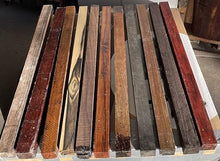 Globalwoods Exotic Woods Pool Cue Blanks 11 Pcs Combo 1.5x1.5x24 Mixed