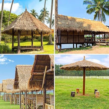 MXJCKSOQ Tiki Bar Umbrella Cover - Synthetic Flame Retardant Palm Thatch Natural Look Decoration for Garden Gazebo Patio - Size: 0.5x8m/1.6x26ft,Giallo-0.5x6m