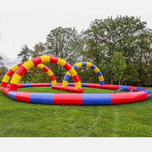 GEPAS 12x6m PVC Inflatable Go Kart Race Track As Picture Show