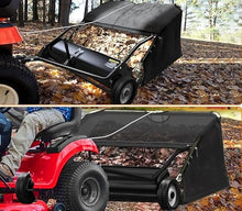 LWHwareHT 42"" Tow Behind Lawn Sweeper Leaf Collector for Grass Lawn 12 Cu FT Capacity 42in, Replacement for John Deere OEM