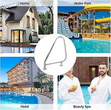 Pool Handrail Handle Grab Rails Swimming Swimming Pool Handrails Spa Deck Rails, Stainless Steel 3- Bend Safety Handrails, (Size : 81x90cm)