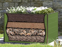GFP Kingsize Daniela Raised Garden Bed, 2.5'Wx9.7'L, Anodized Aluminum