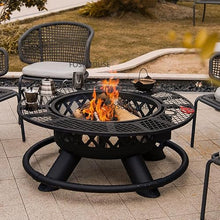 Fire Pit Iron Frame Fire Pits for Courtyard Outdoor Heaters Bonfire Oven Home Terrace Bake Stove Garden Supplies