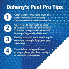 Doheny's Clear-Tek Micro Bubble Solar Pool Cover for Above Ground Swimming Pools | Increase Solar Energy Absorption, Retain Heat, Reduce Evaporation, Reduce Heat Loss & Save, 33 ft Round Blue 1600