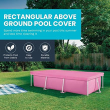 8.5'x5.4'x26 Metal Frame Above Ground Pool with Rectangular Cover