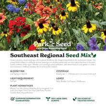 Park Seed Grow Your Own Vibrant Annual and Perennial Wildflower Garden Seeds Mixture, Easy to Grow Varieties for Pollinators and Spring Gardens - Southeast Regional Mix, 10 lbs