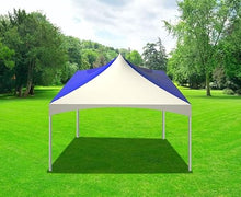 TentandTable 20' x 20' Premium High Peak Frame Party Tent, White & Blue Top