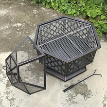 Fire Pit Home Fire Pits for Courtyard Garden Outdoor Leisure Heaters Stove Metal Wrought Iron Campfire Wood Family BBQ