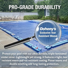 Doheny’s Commercial-Grade Solid 12 Year Winter Pool Cover for Inground Pools – 24' x 44' – Includes Heavy-Duty Water Bag Loops Every 4 Ft to Prevent Water Bag Roll Away