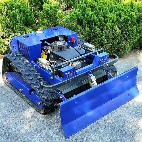 Remote Control Lawn Mower with Plow – 9HP Hybrid, 800m Remote, 0.79-5.9" Height, Self-Developed Circuit, 45° Slope – for Large Properties, Estates, Snow – Year-Round Professional Tool