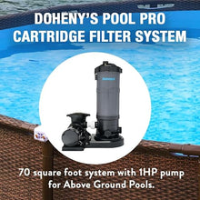 Doheny's Pool Pro Cartridge Filter System, 70 Sq. Ft., 1 HP Pump
