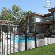 Fencer Wire 6FT x 4FT Heavy Duty Arc Metal Fence Gate, Outdoor Rust-Resistant Steel Garden Gate for Yard, Pool, Patio & Residential Fencing, Pack of 10