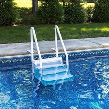 White Steps Swimming Pool Ladder for Aqua Select, Capacity 350 Lbs