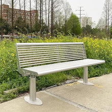Outdoor Bench Full Steel Outdoor Bench, Outdoor Garden Bench with Backrest, Armless, Stable Metal Leisure Seat for Patio Garden Yard, Easy to Install Garden Benches (Color : 180 * 54 * 78cm) (120*54*