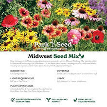 Park Seed Grow Your Own Vibrant Annual and Perennial Wildflower Garden Seeds Mixture, Easy to Grow Varieties for Pollinators and Spring Gardens - Midwest Regional Mix, 10 lbs