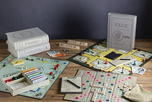 WS Game Company Vintage Bookshelf Board Games Collection Modern Burlap